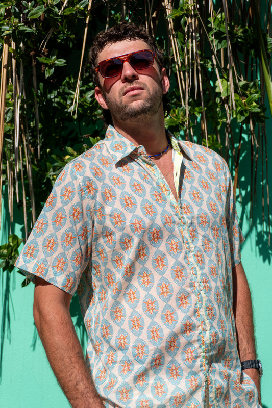 NAIROBI Short Sleeve Shirt (view 2), coastal resort wear — The Cocoon Way
