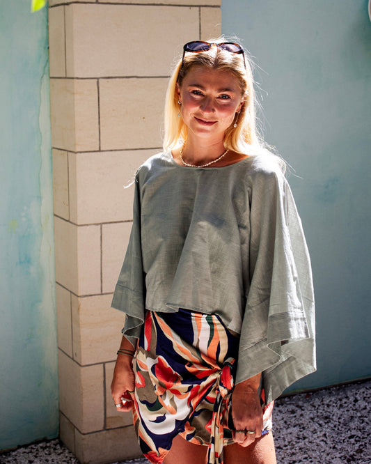 ARYA Cotton Top Lagoon, coastal resort wear — The Cocoon Way