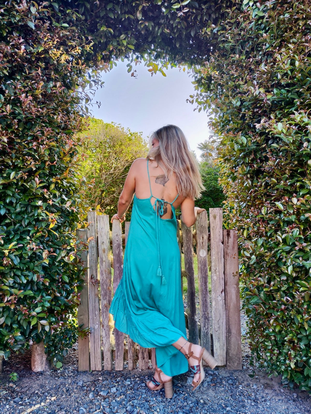 MALAGA Dress Turquoise - Stylish, Versatile & Elegant | The Cocoon Way