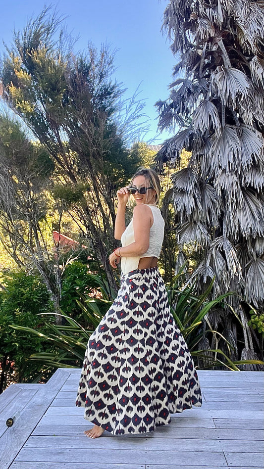 KALU Pants Ikat - Wide Leg | The Cocoon Way
