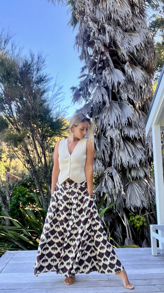 KALU Pants Ikat - Wide Leg | The Cocoon Way