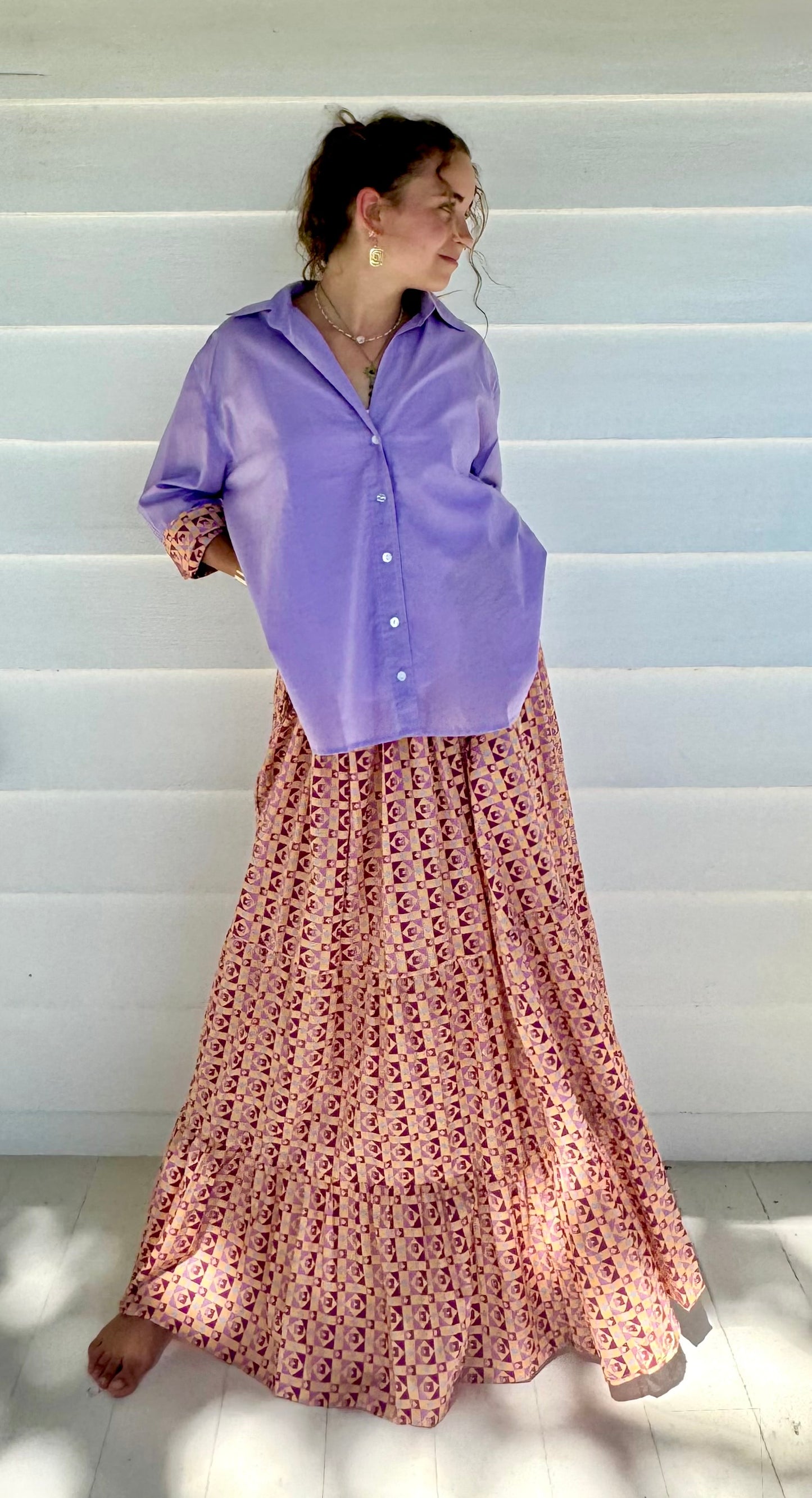NIWAS Long Skirt, coastal resort wear — The Cocoon Way