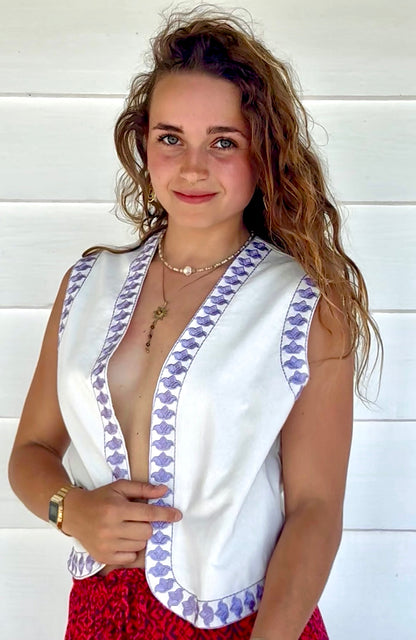 LOLI Vest Lilac, coastal resort wear — The Cocoon Way