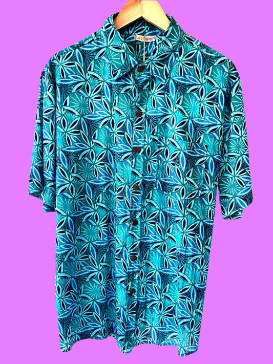 SAIRA Short Sleeve Ocean Bloom