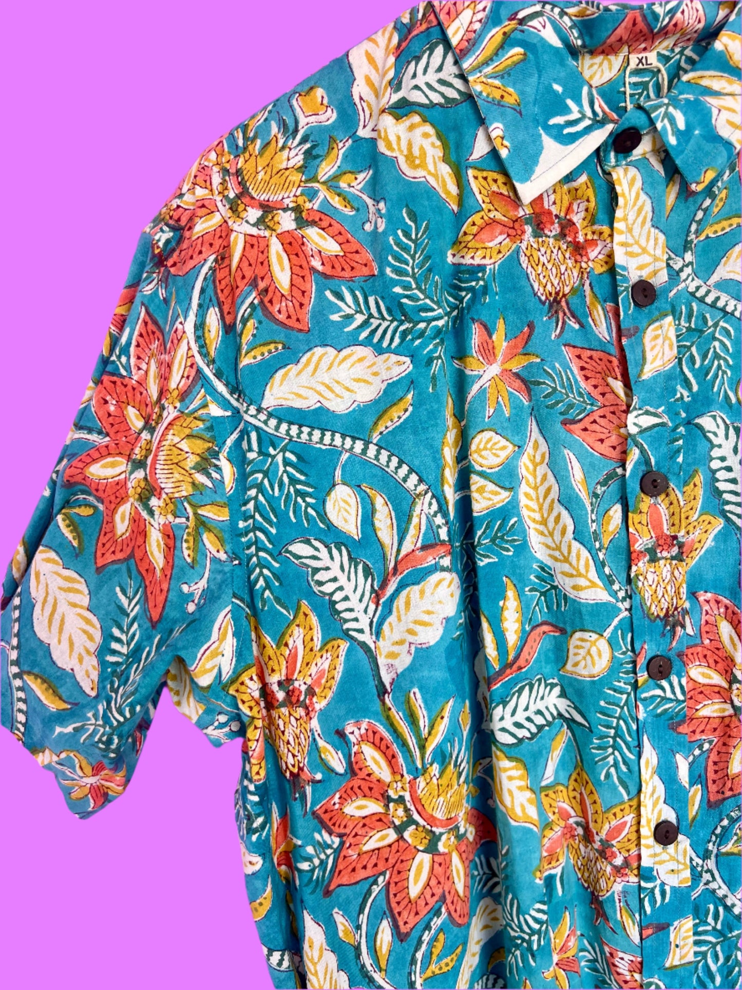 PADMA Short Sleeve Turquoise Tropic