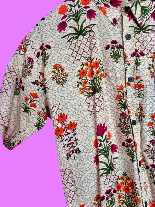 PADMA Short Sleeve Orange Garden