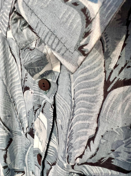 PADMA Short Sleeve Grey Palms