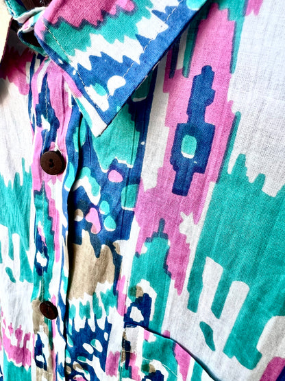 PADMA Long Sleeve Neon Ikat