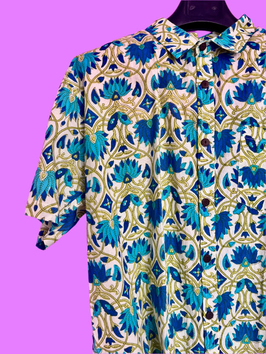 PADMA Short Sleeve Blue Lotus