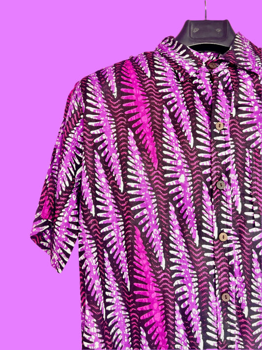 SAIRA Short Sleeve Purple Fern