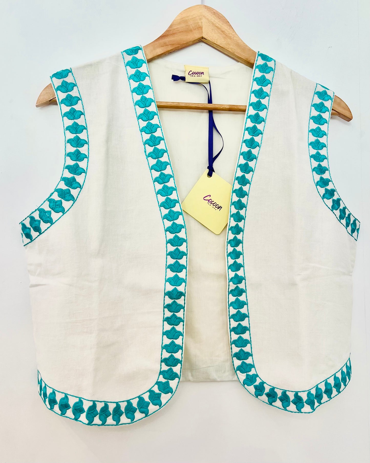LOLI Vest Emerald (view 4), coastal resort wear — The Cocoon Way