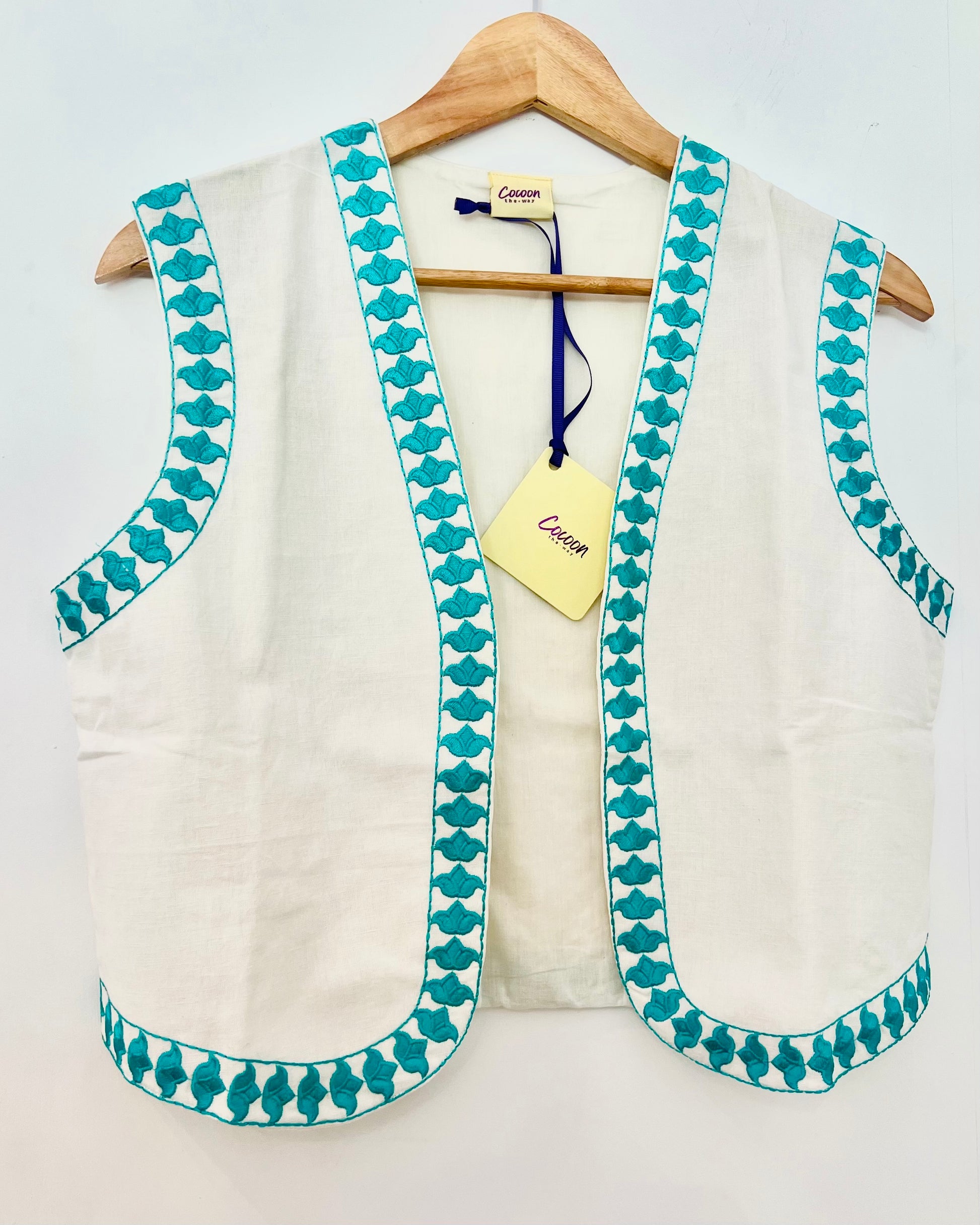LOLI Vest Emerald (view 4), coastal resort wear — The Cocoon Way