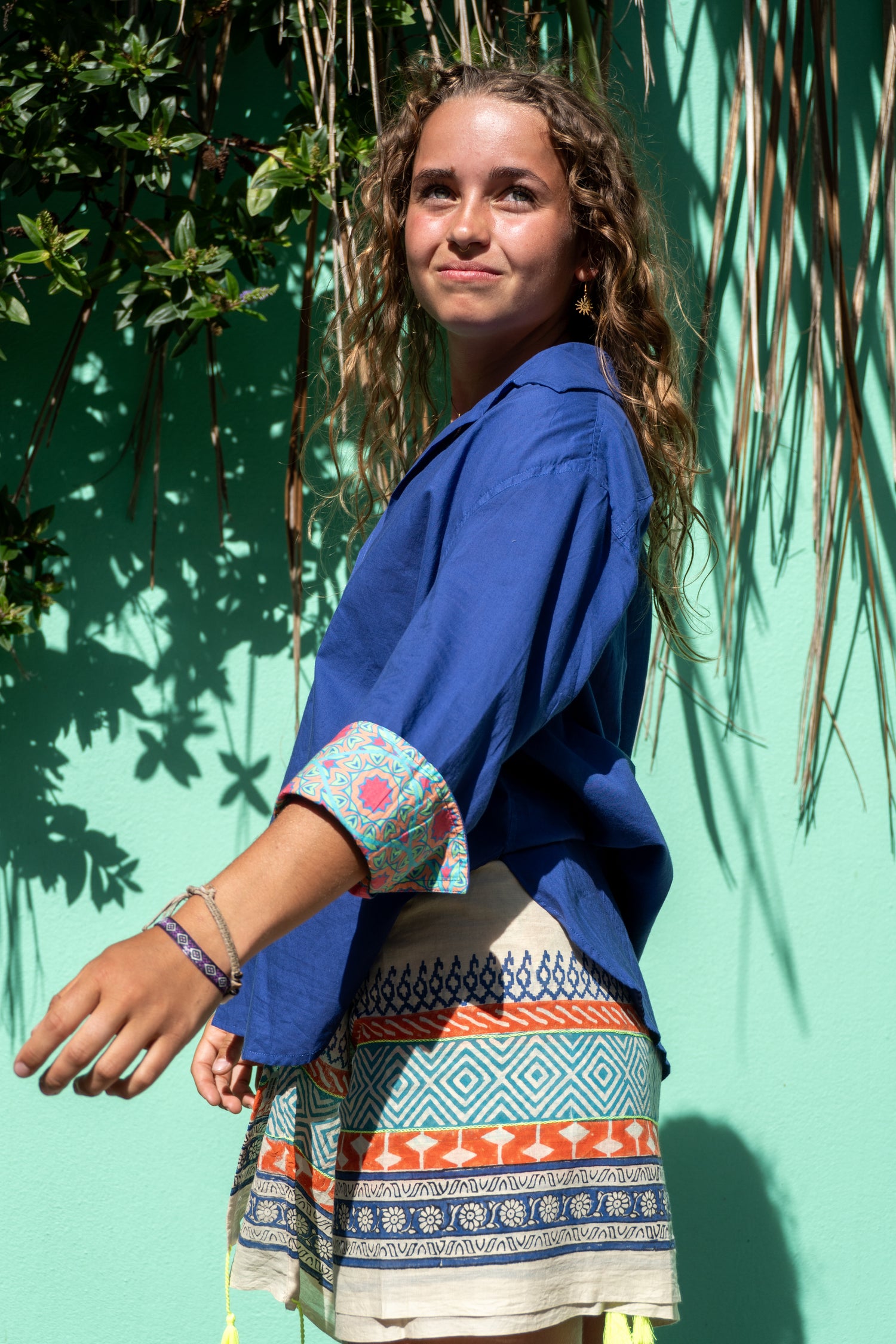 SYDNEY Shirt Indigo, coastal resort wear — The Cocoon Way
