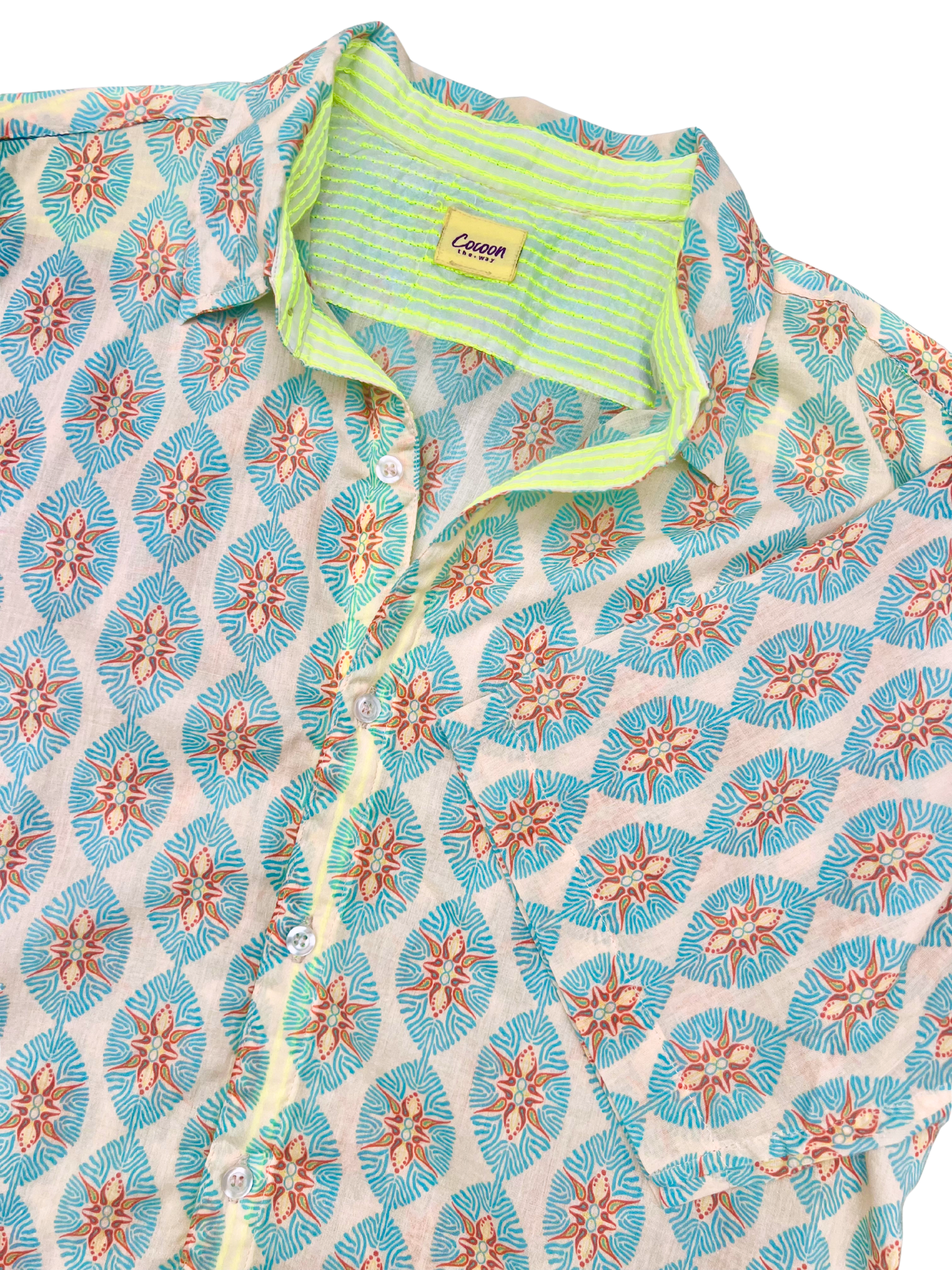 NAIROBI Short Sleeve Shirt (view 4), coastal resort wear — The Cocoon Way